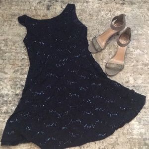 Navy Sequin Dress